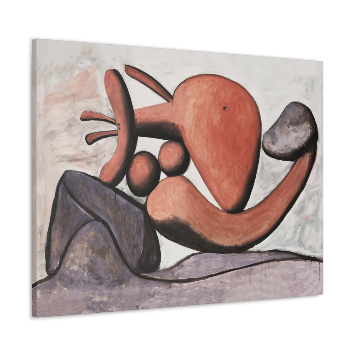 ’Woman Throwing a Stone’ by Picasso Canvas Wraps | Artistic Elegance