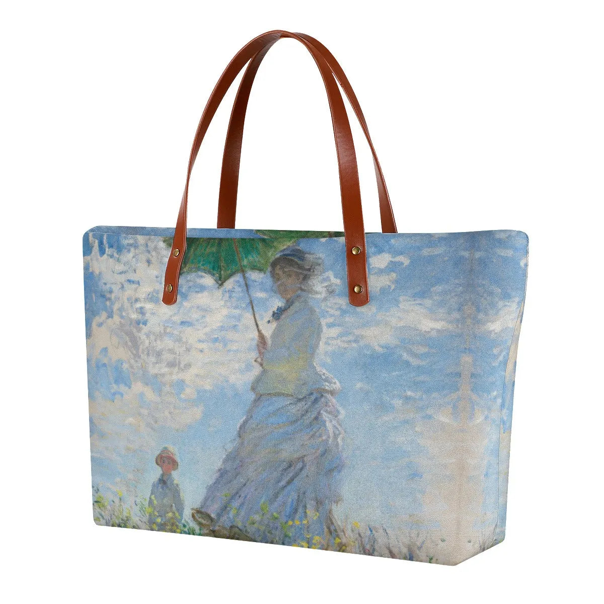 Woman with a Parasol by Claude Monet Tote Bag