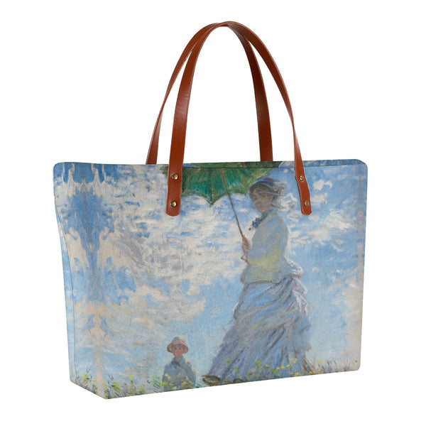Woman with a Parasol by Claude Monet Tote Bag