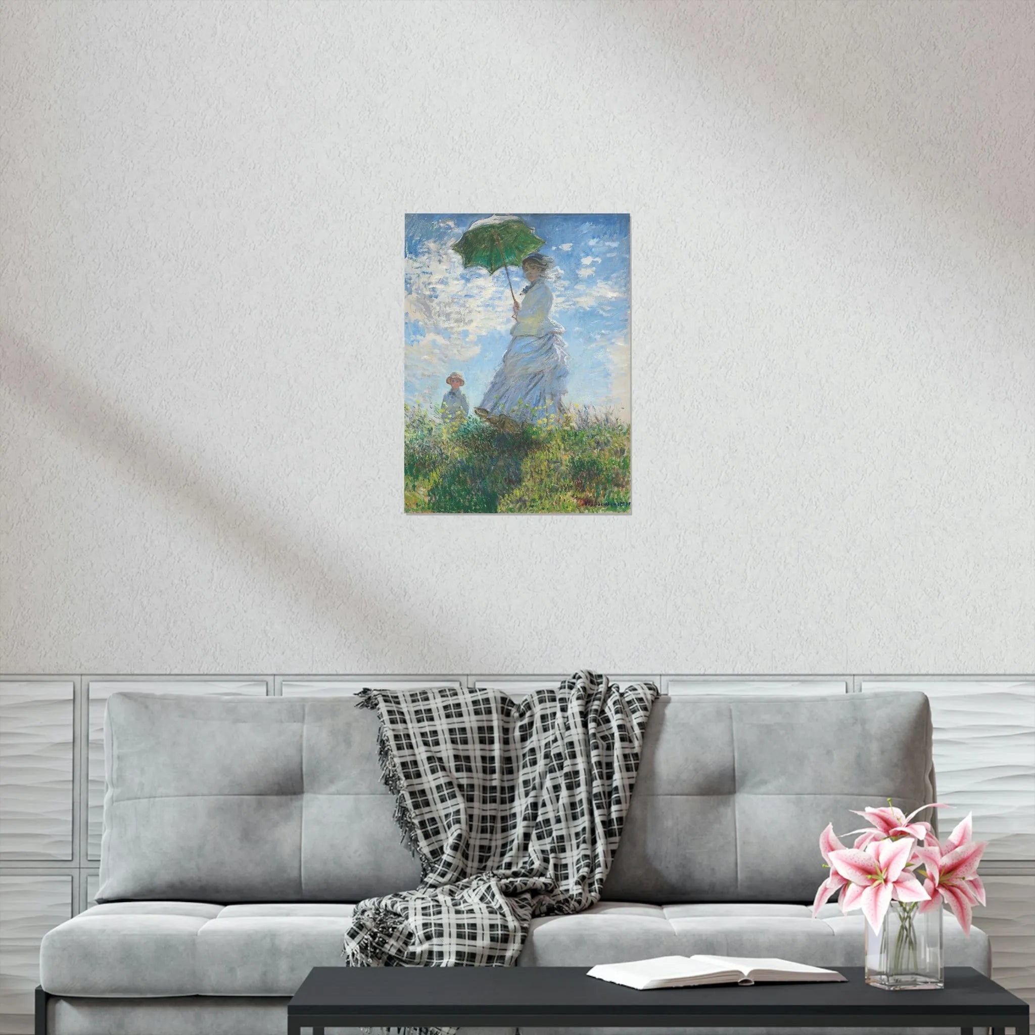 Woman with a Parasol Claude Monet Premium Posters