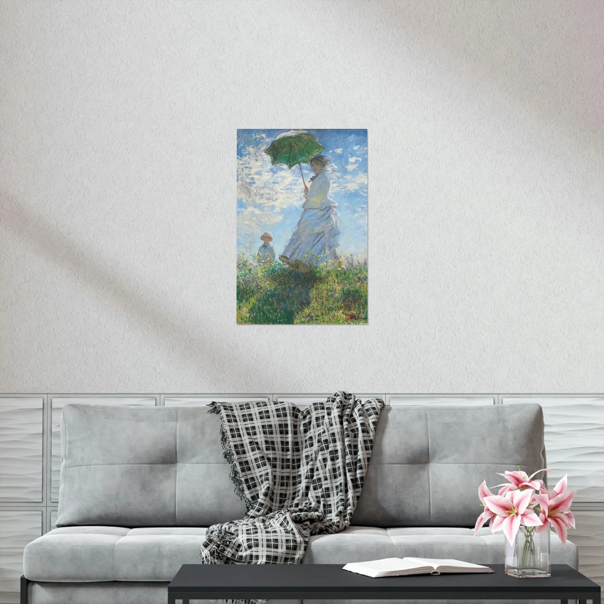 Woman with a Parasol Claude Monet Premium Posters
