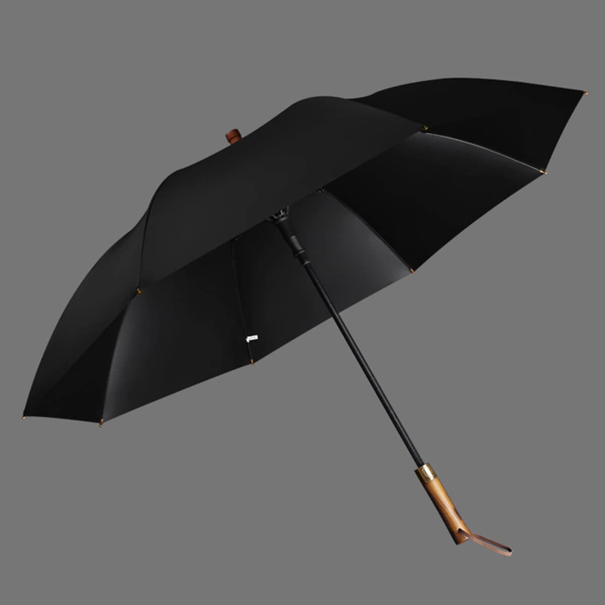 Wooden Handle Windproof 122cm Large Umbrella