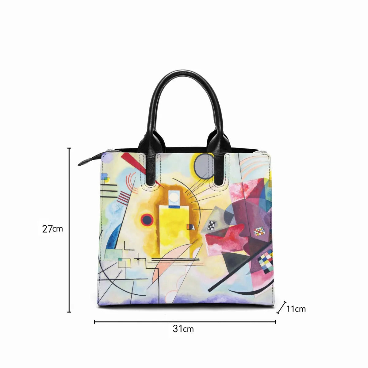 Yellow-Red-Blue Wassily Kandinsky Art Fashion Handbag