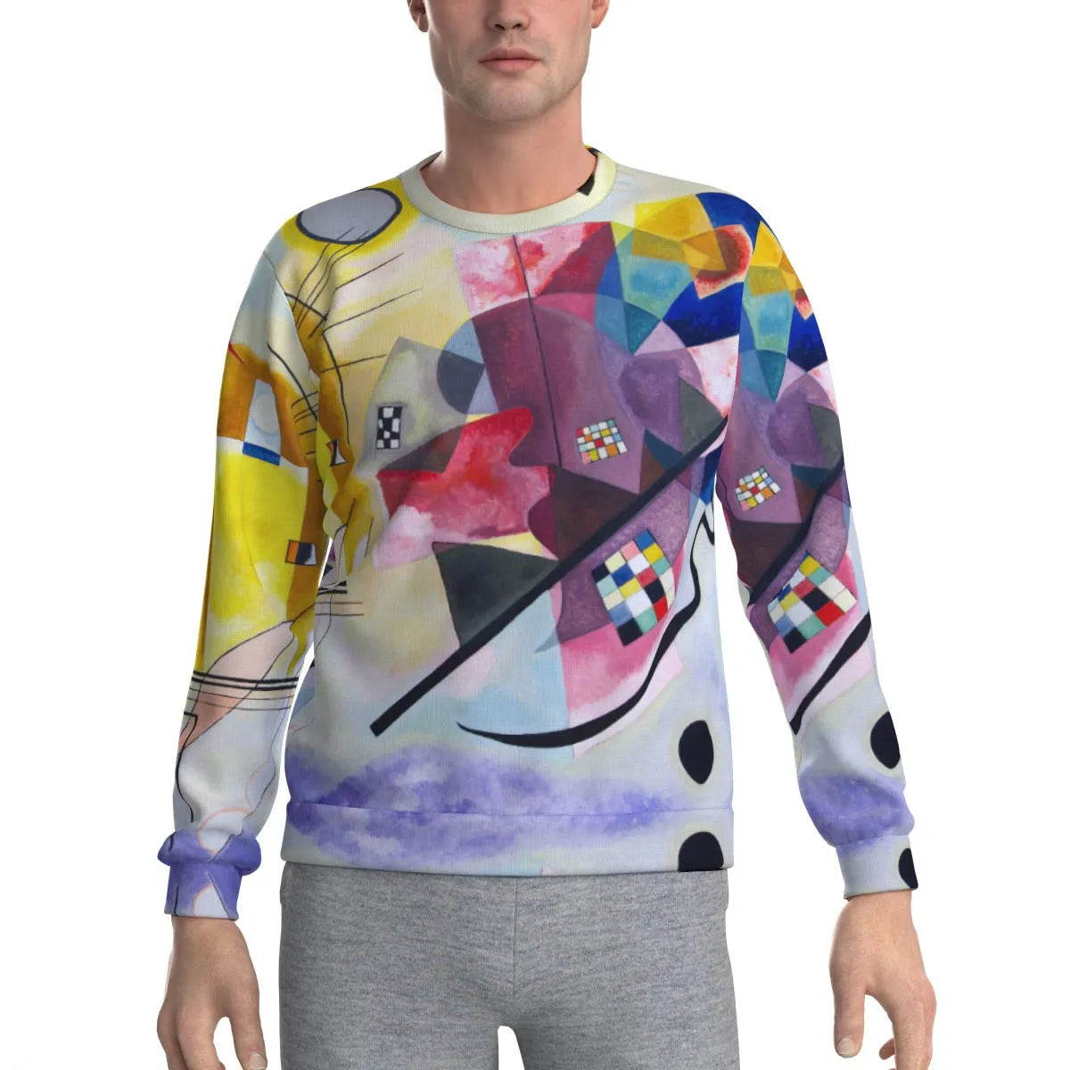 Yellow-Red-Blue Wassily Kandinsky Art Sweatshirt