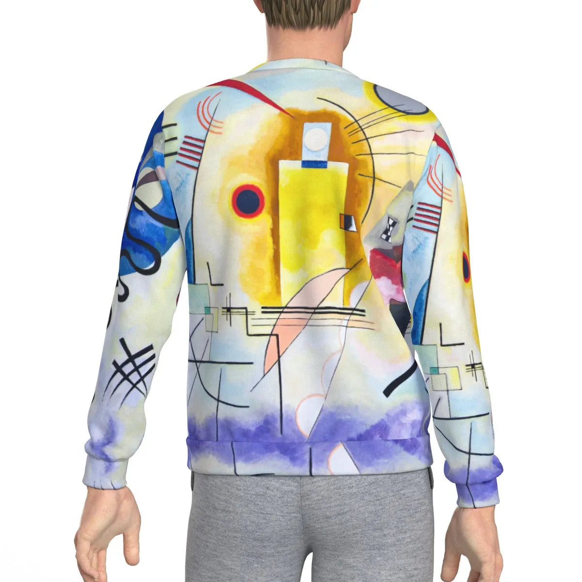 Yellow-Red-Blue Wassily Kandinsky Art Sweatshirt