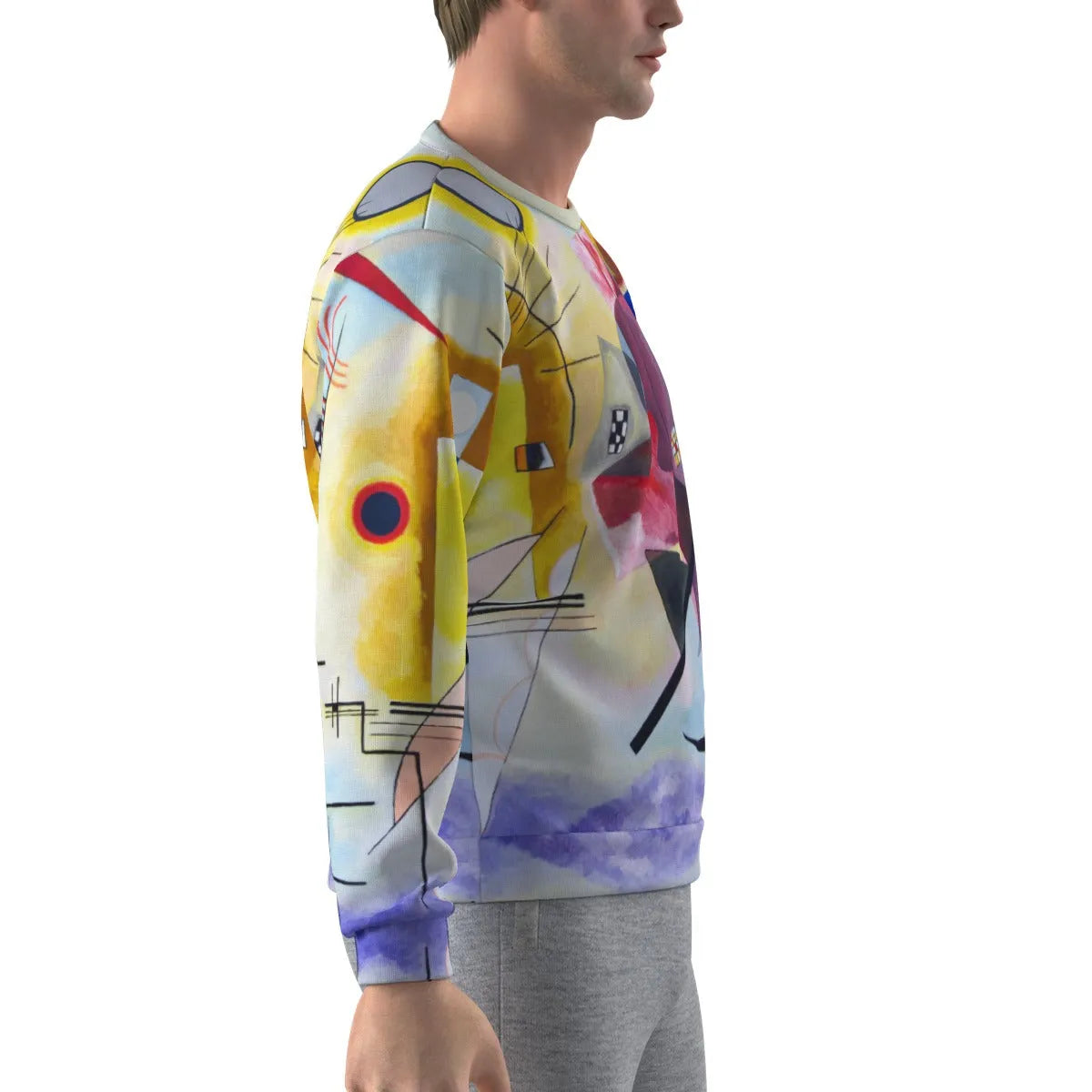 Yellow-Red-Blue Wassily Kandinsky Art Sweatshirt