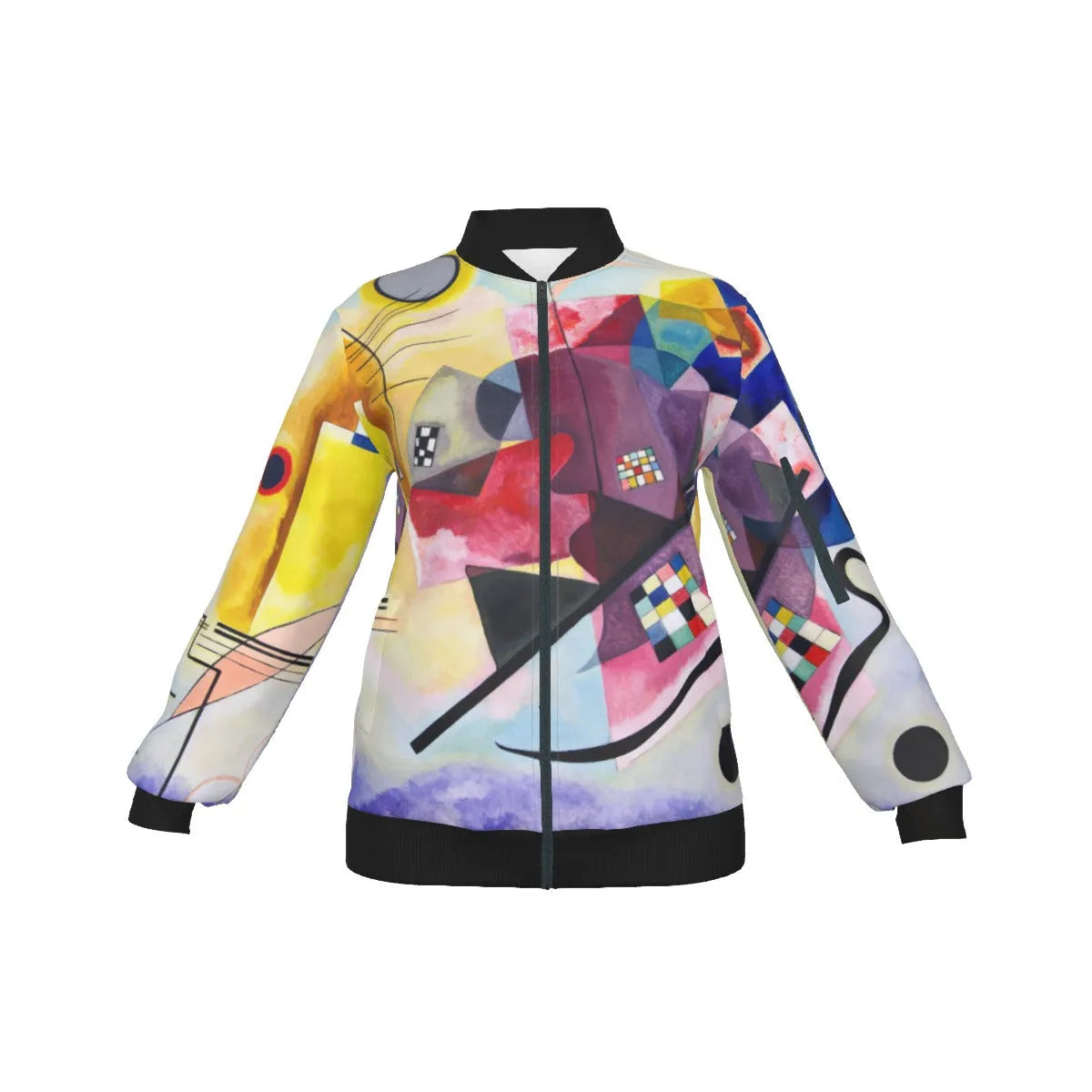 Yellow-Red-Blue Wassily Kandinsky Art Women’s Bomber Jacket