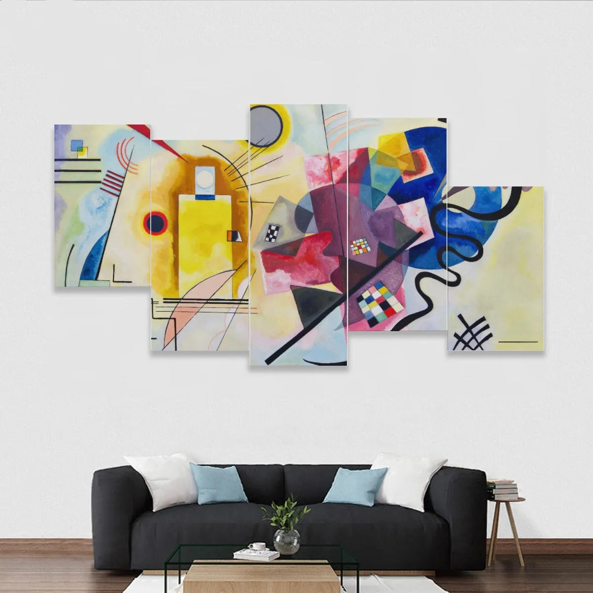 Yellow-Red-Blue Wassily Kandinsky Framed Murals