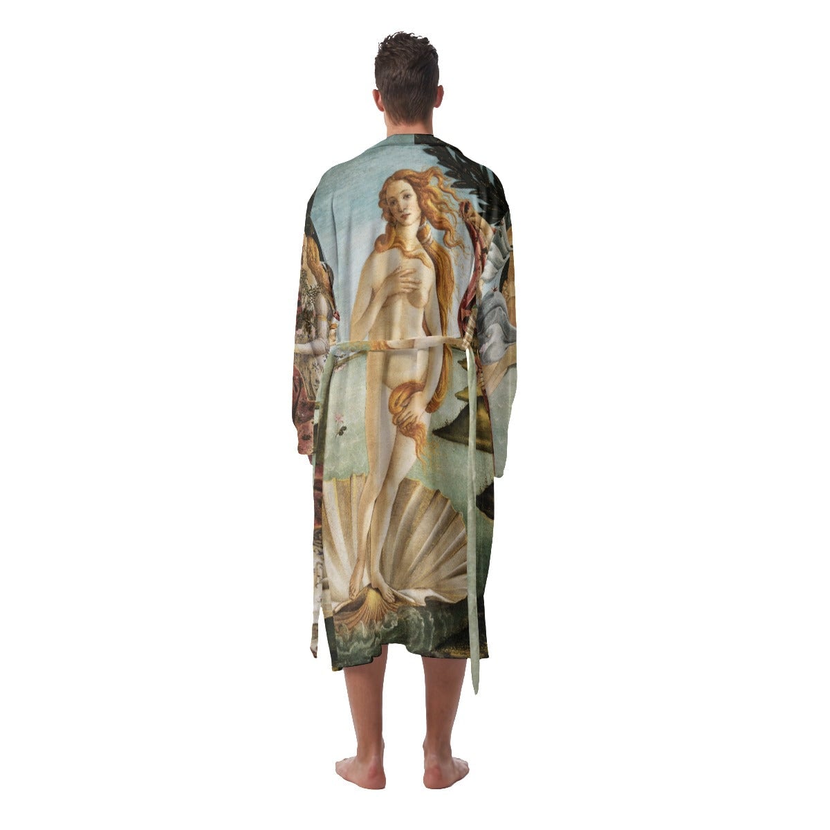 The Birth of Venus Sandro Botticelli Painting Fleece Robe