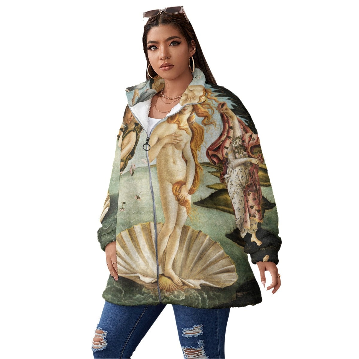 Jachetă din lână pentru femei The Birth of Venus Sandro Botticelli