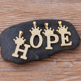Hope-Crown-Alphabet-Necklace-Chain