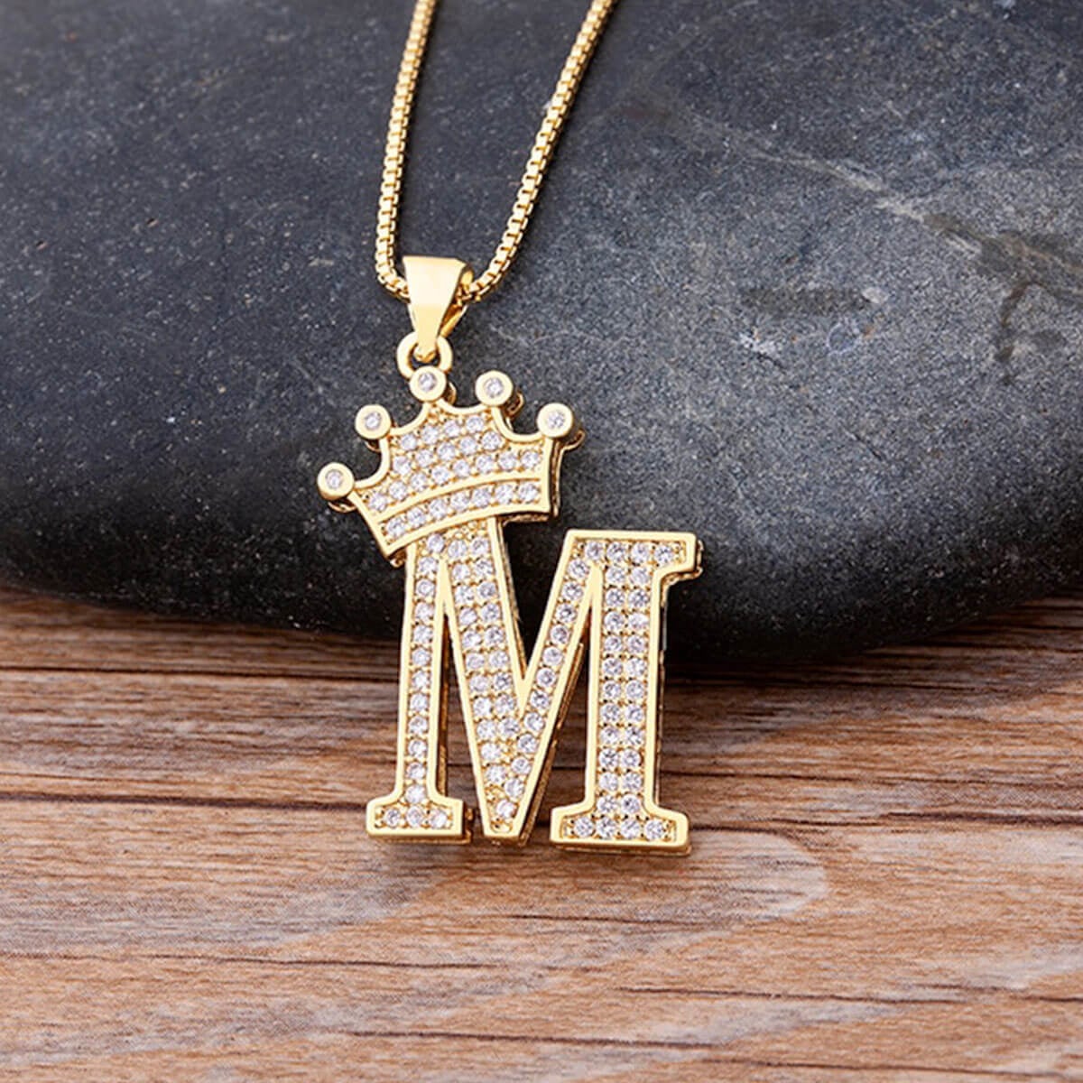 A-Z-Crown-Alphabet-Necklace-M