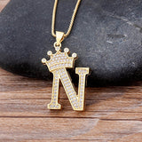 A-Z-Crown-Alphabet-Necklace-N