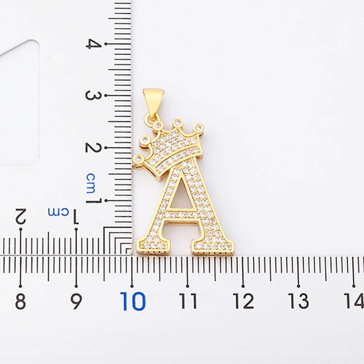 Luxury-Crown-Alphabet-Necklace-Size