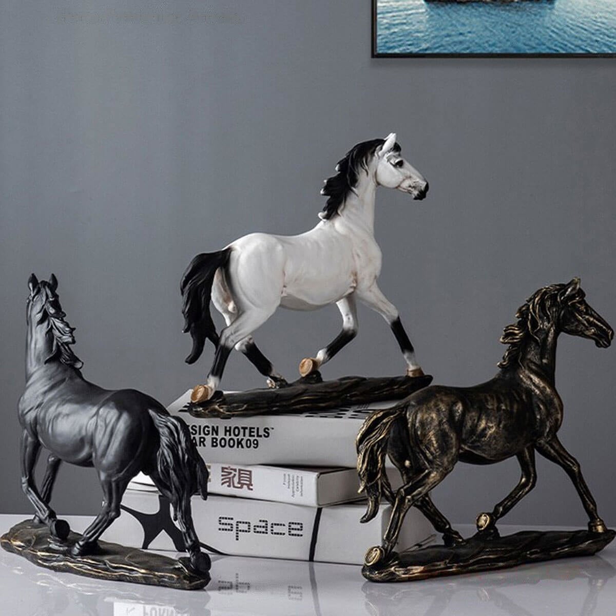 Paard standbeeld dier decoratie beeldhouwkunst