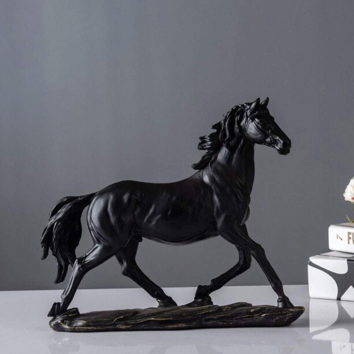 馬の像動物装飾彫刻