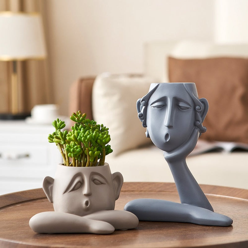 Decoration Vase Family Faces Portrait Head Sculpture – The Mob Wife