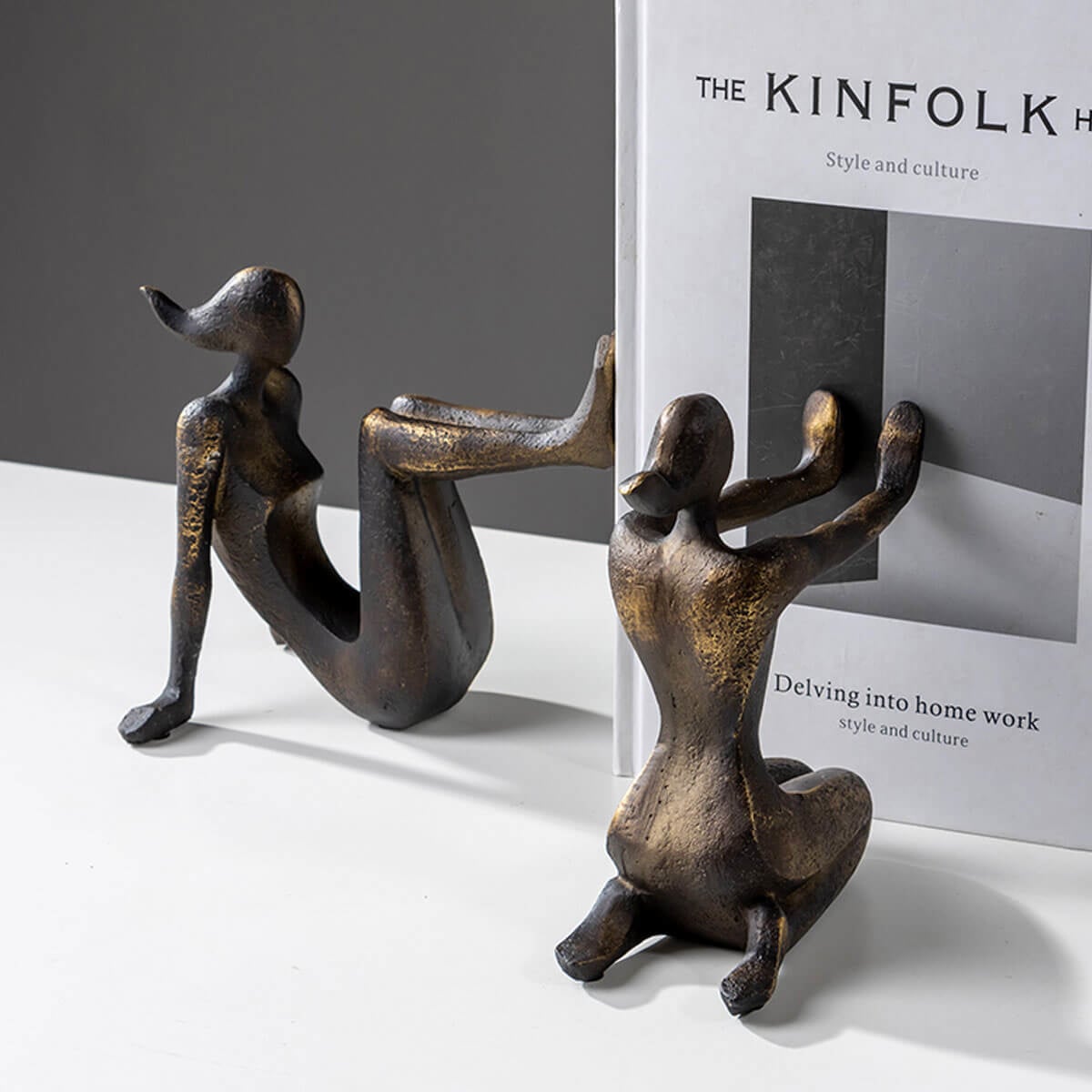 Sculptural Bookend for a Stylish and Modern Bookshelf
