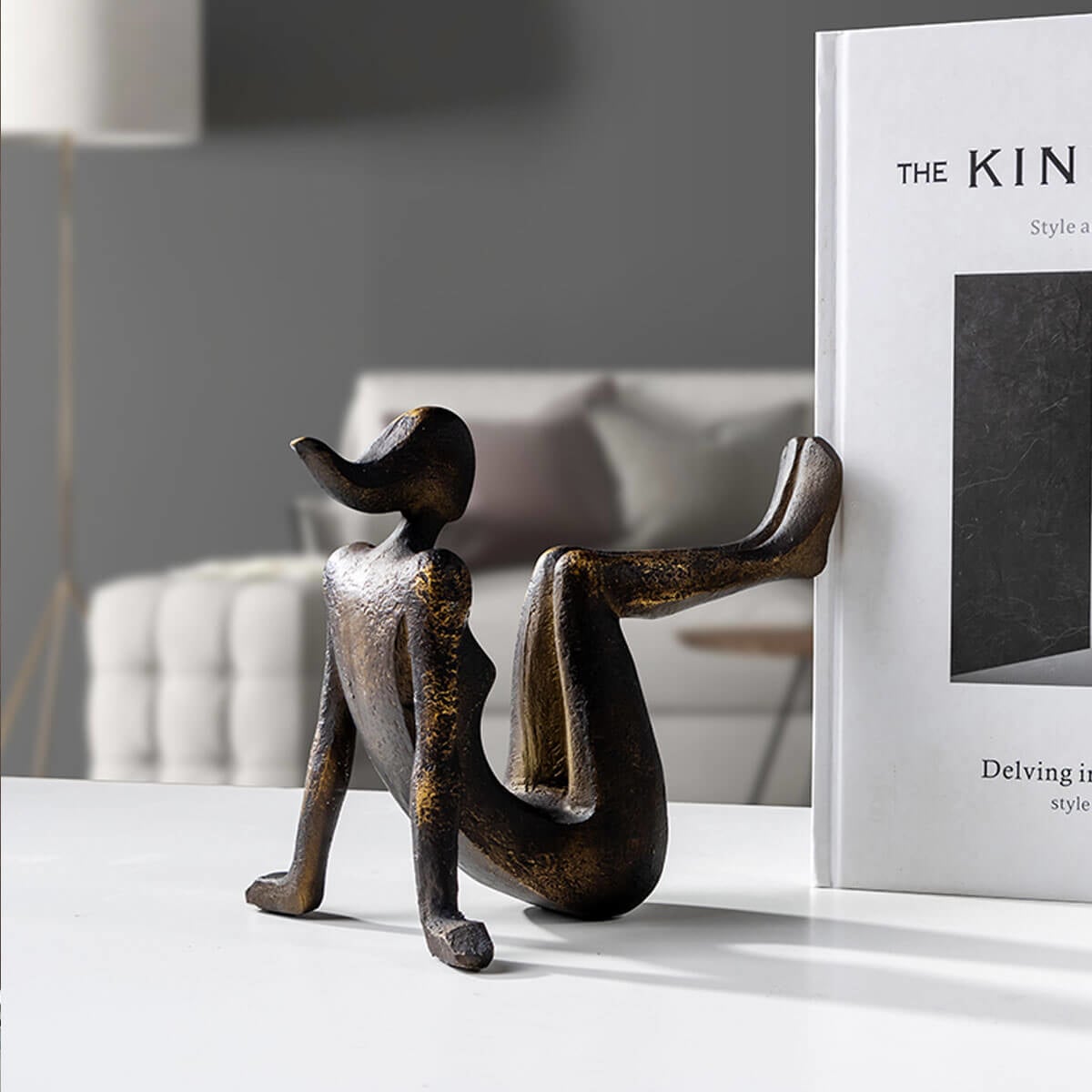 Modern and Eye-Catching Bookend for Your Stylish Bookshelf