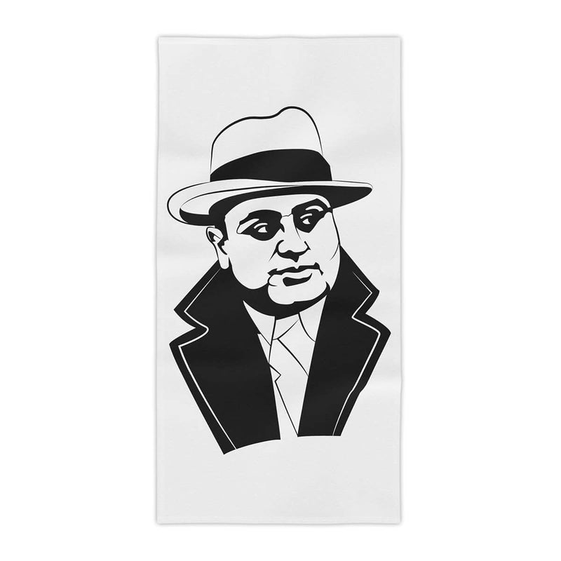 Al Capone The Boss Mobster Chicago Beach Towel