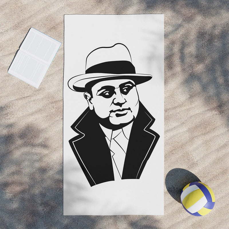 Al Capone The Boss Mobster Chicago Beach Towel