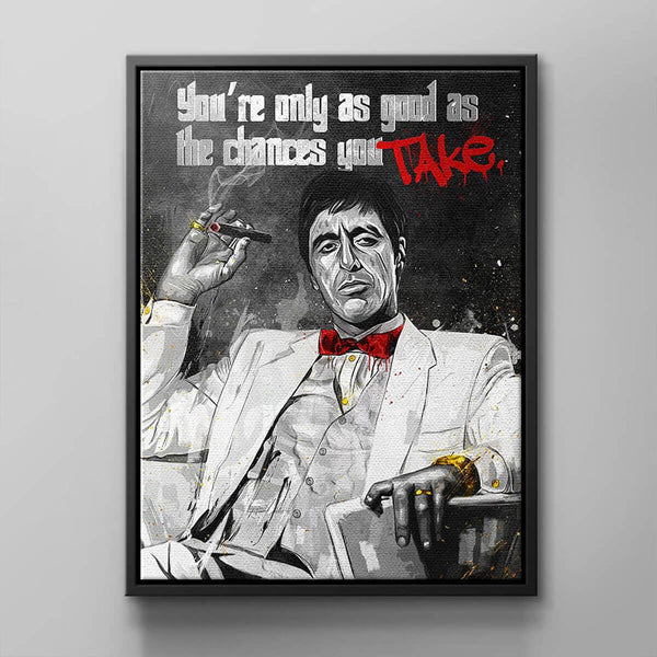 Al Pacino as Miami Gangster Fan Art Canvas Painting Print Wall Art