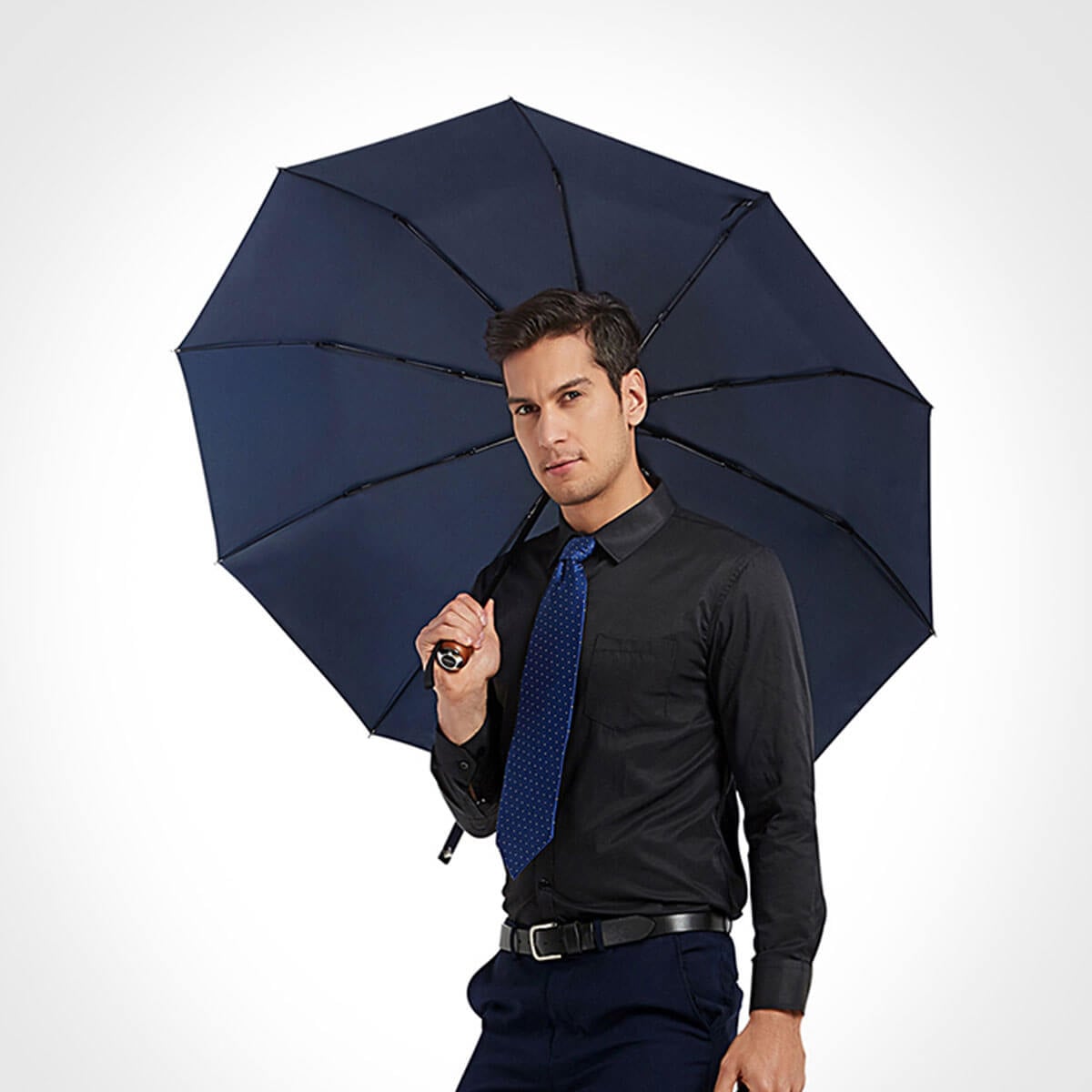 Automatic Business Windproof Big Luxury Umbrella