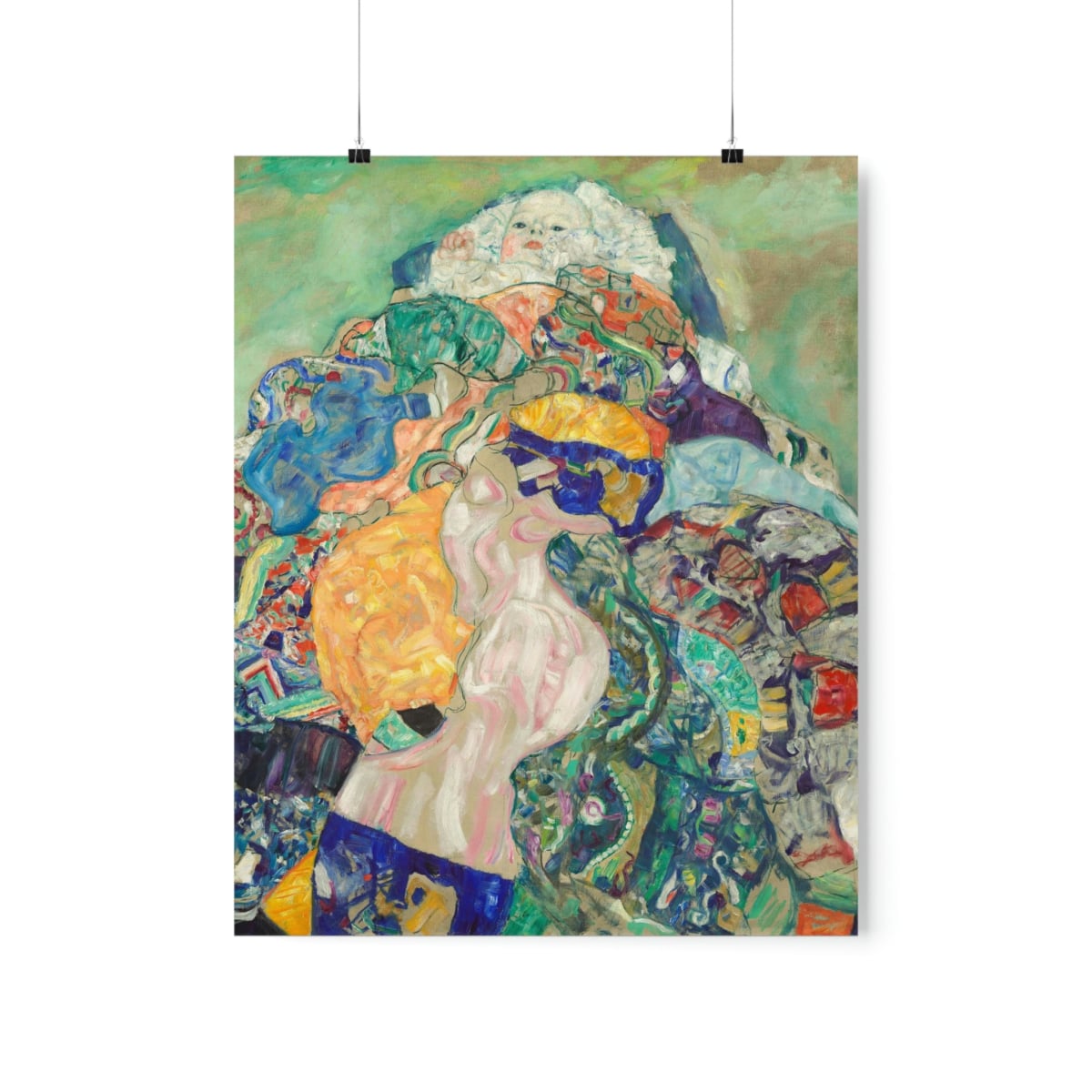 Baby 1917 by Gustav Klimt Art Premium Posters