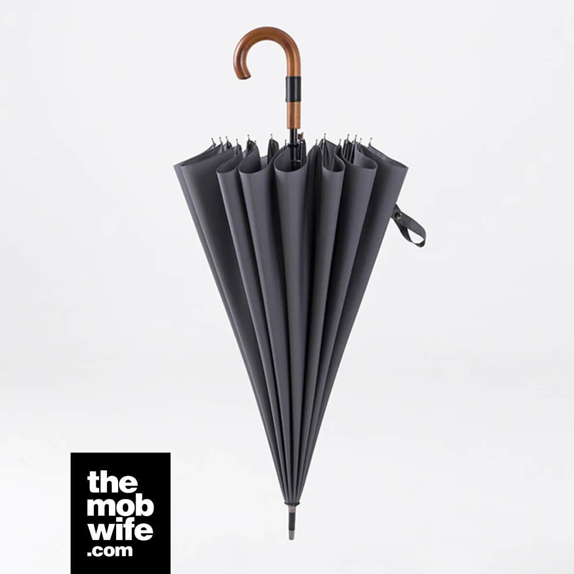 Big Wooden Windproof 16 Ribs Gentleman Umbrella