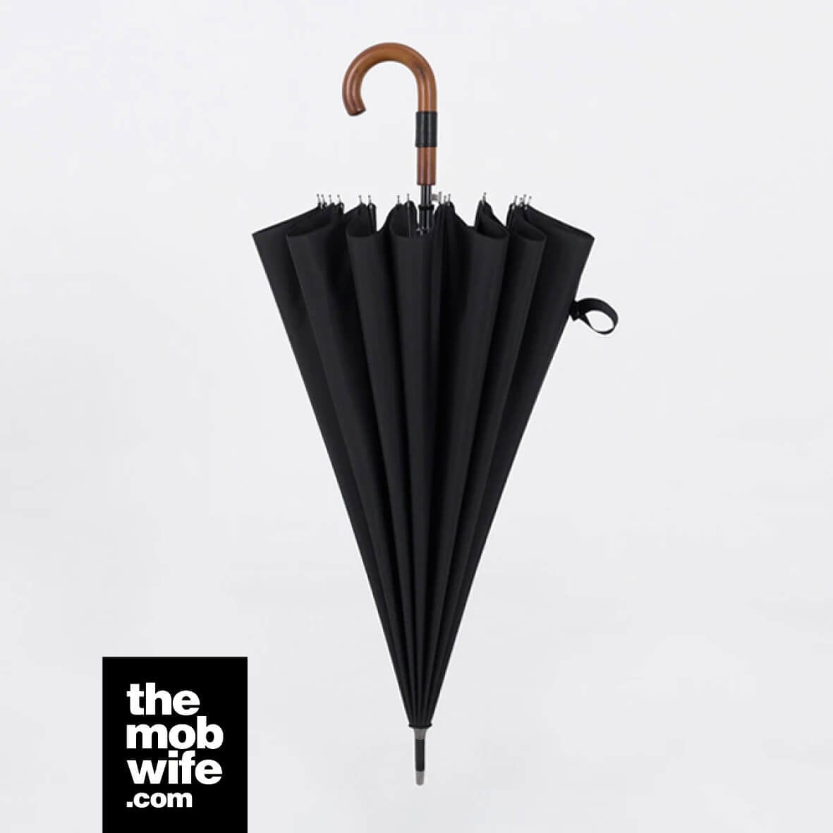 Big Wooden Windproof 16 Ribs Gentleman Umbrella