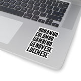 Bonanno Colombo Gambino Genovese Lucchese Five Families Stickers