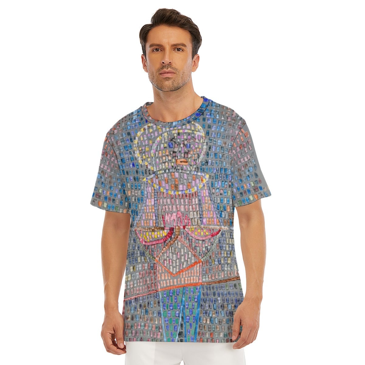 Boy in Fancy Dress Paul Klee T-Shirt - Wearable Art Tee