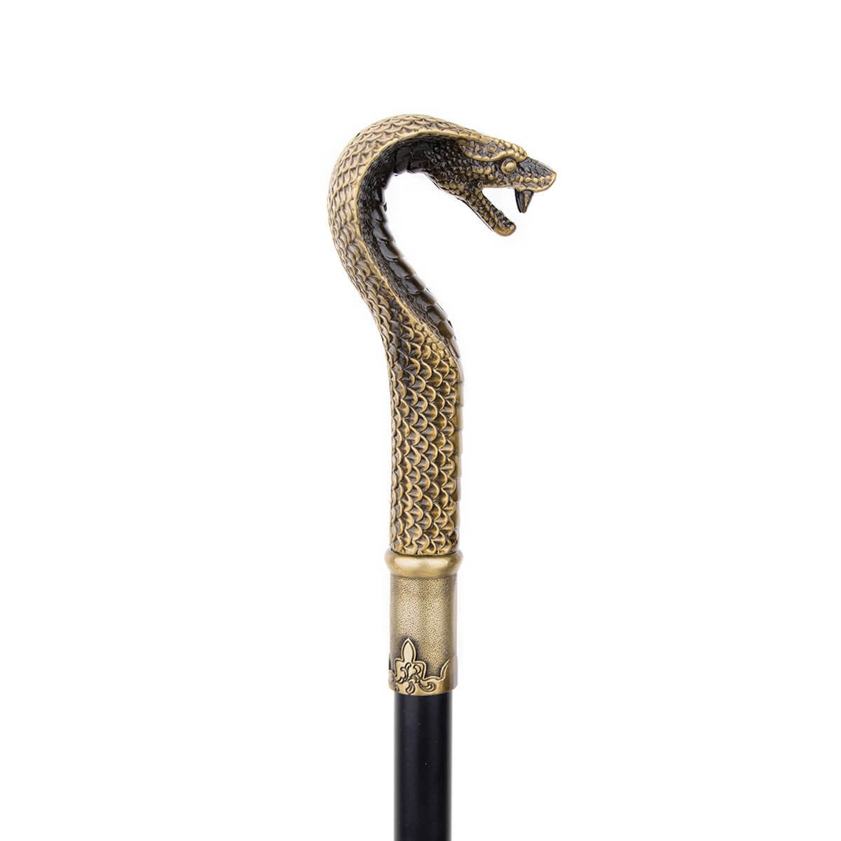 Bronze Luxury Snake Handle Pimp Walking Cane