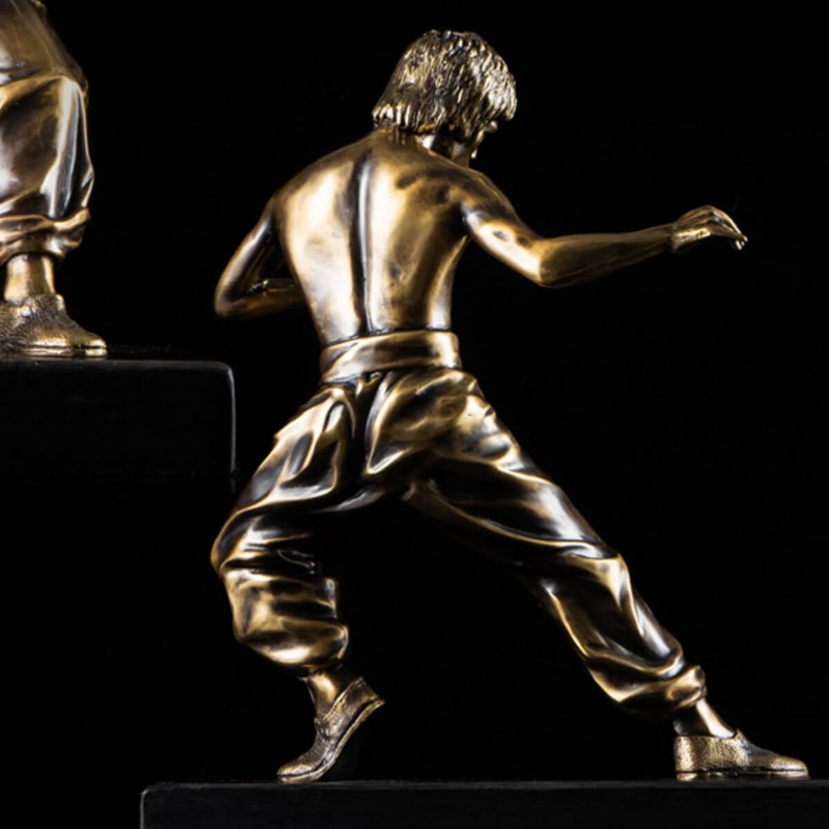 Bruce Lee Figure Pure Copper Martial Arts Statue