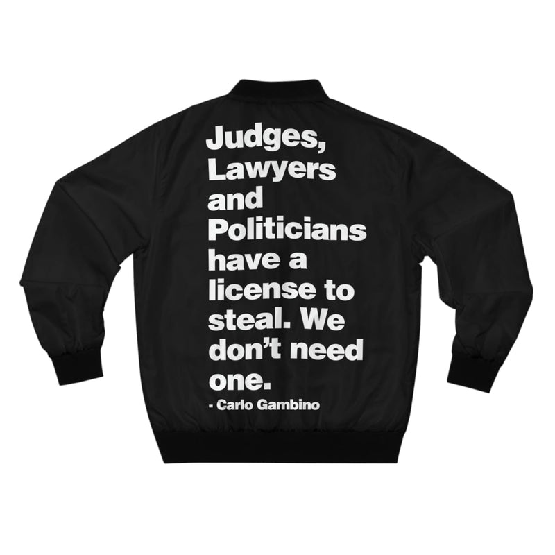 Carlo Gambino The Best Mobster Quote Bomber Jacket