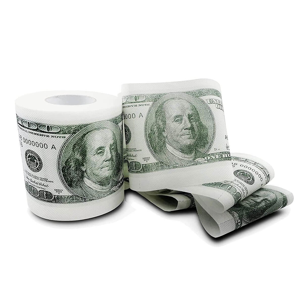 Cash Money Toilet Paper $100 Bill Toilet Paper