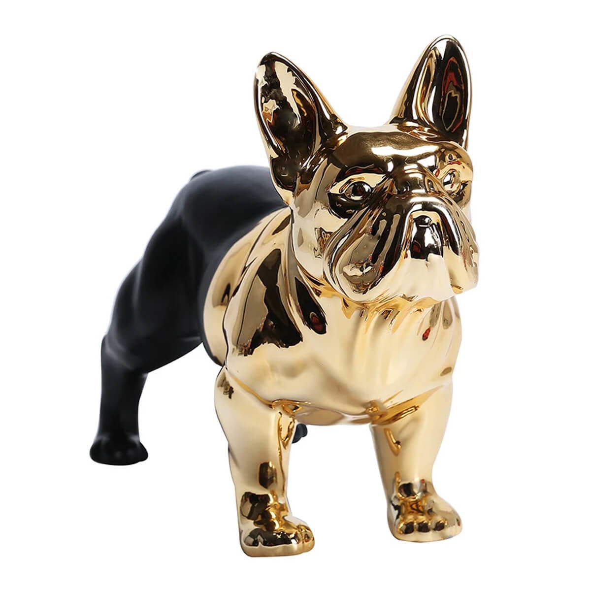 Ceramic Plating French Bulldog Piggy Bank Large Frenchie Dog Decoration