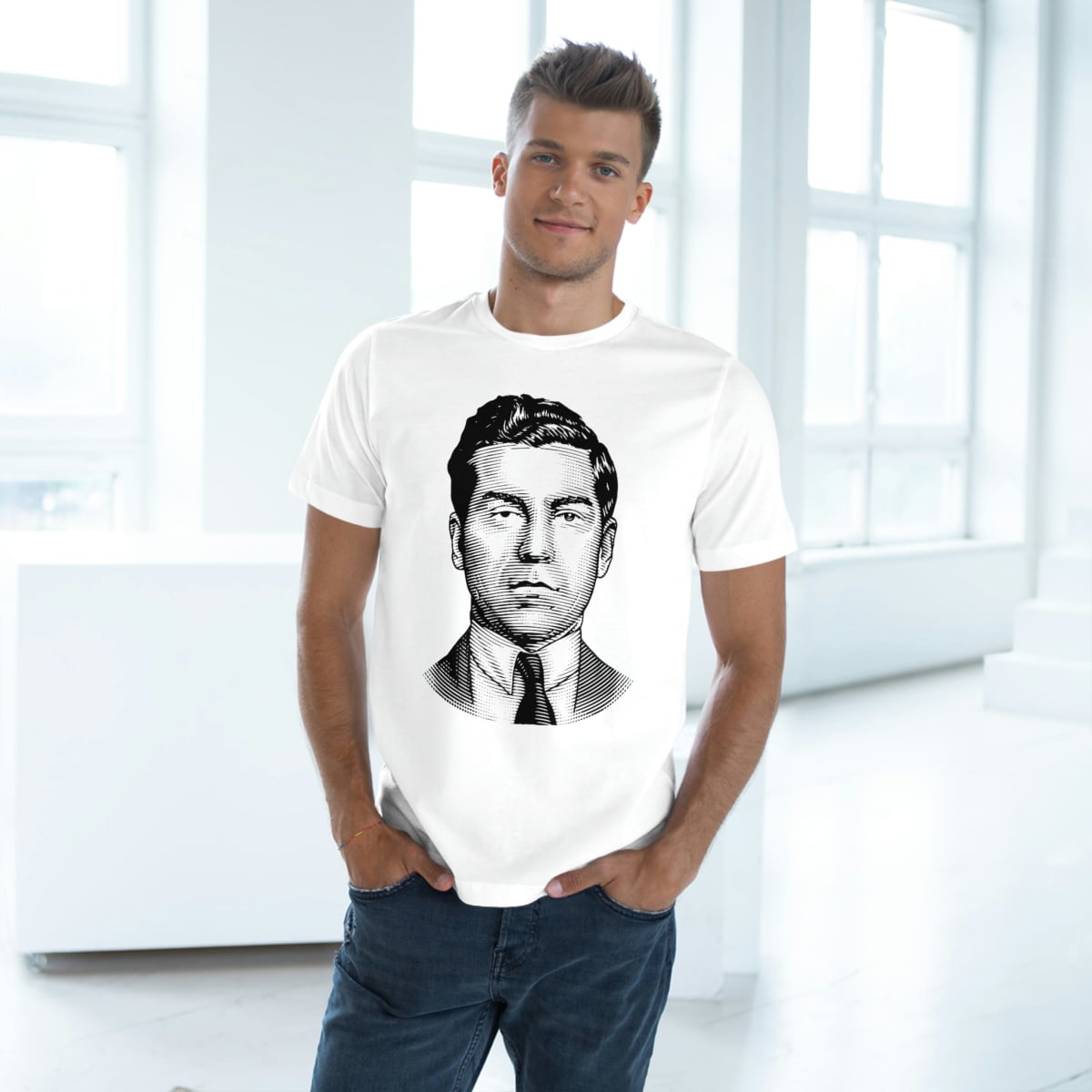 Charles Lucky Luciano Drawing T-shirt