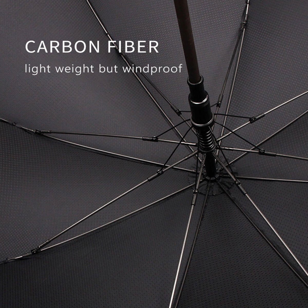 Classic Luxury Carbonfiber Gentleman Aluminum Umbrella