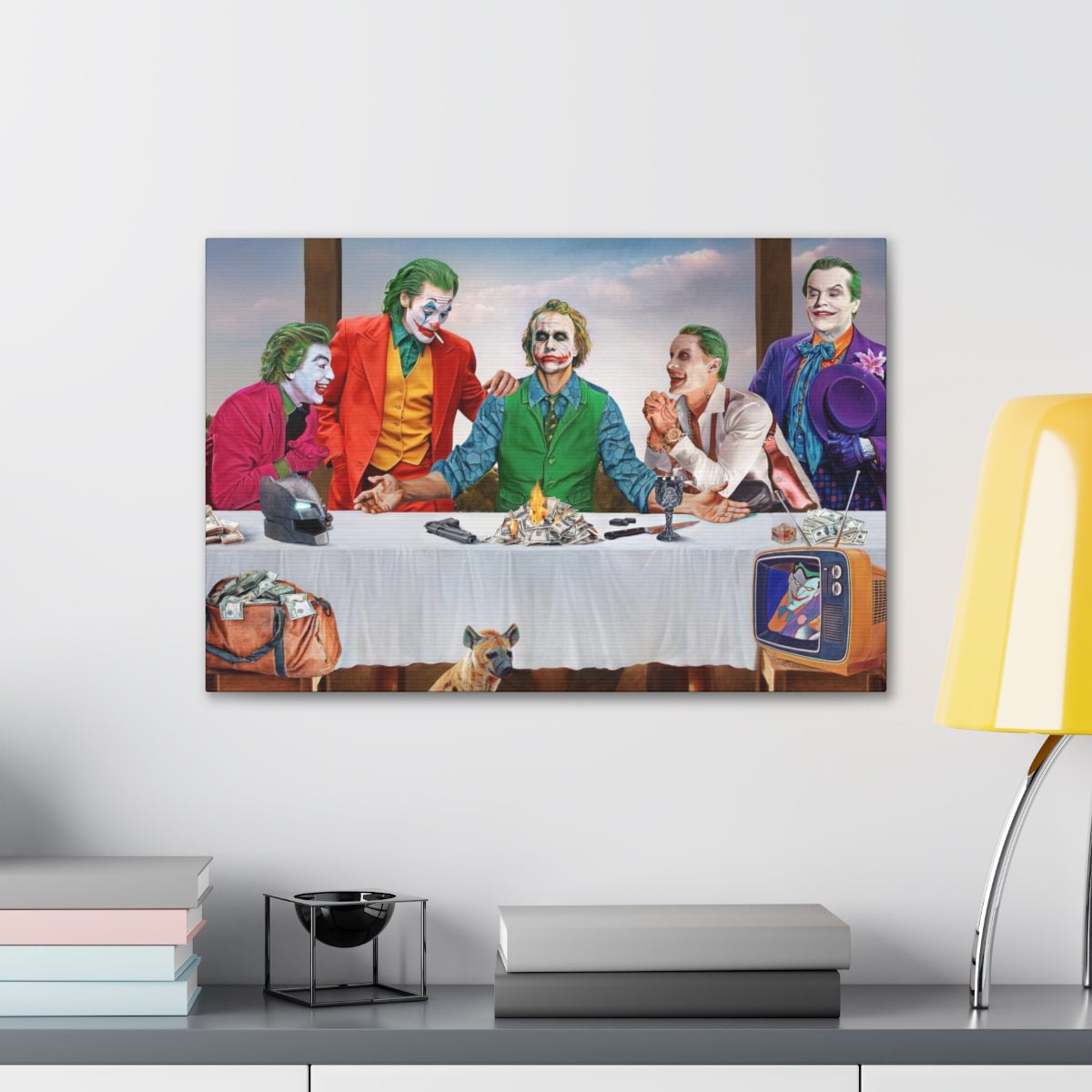 Clowns Movie Characters Jokers Art Canvas Gallery Wraps