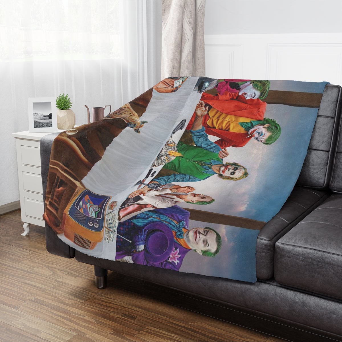 The Last Supper Jokers Blanket - Artistic and Humorous Minky Blanket
