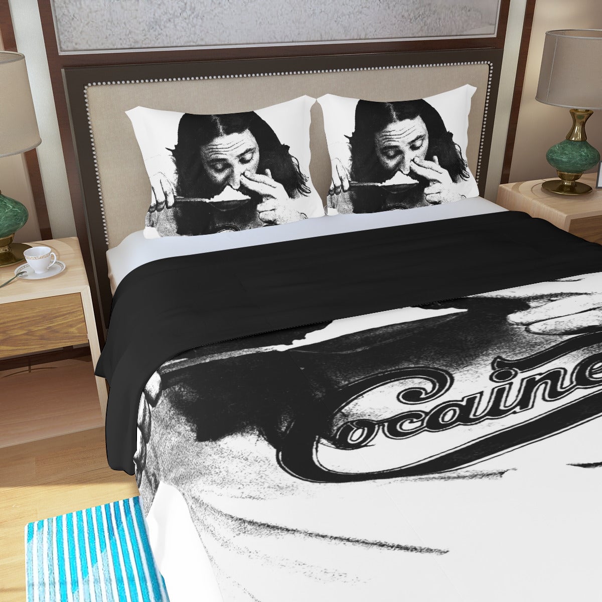 Cocaine is everywhere Three Piece Duvet Cover Set