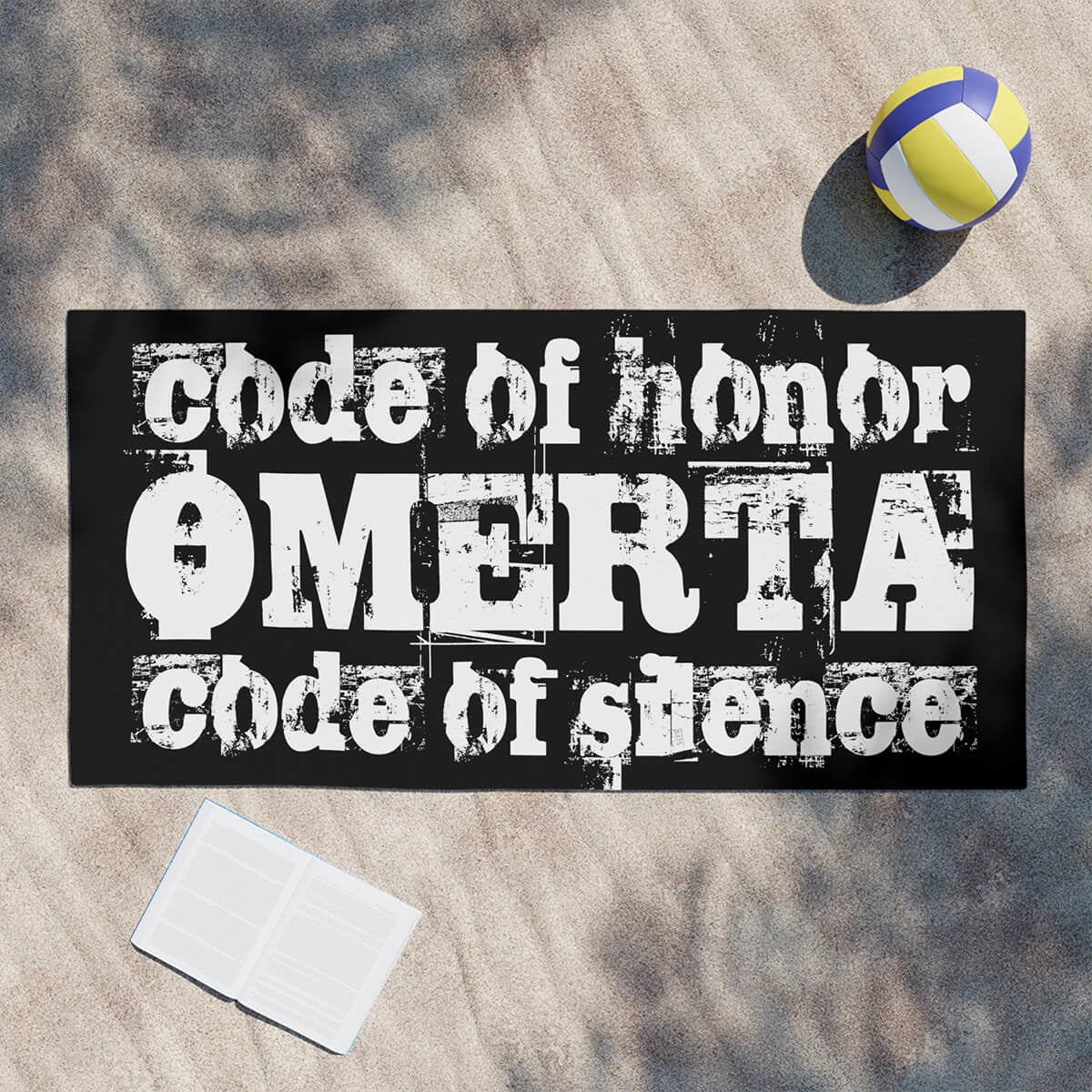 Code of Honor Omerta Law of Silence Beach Towel