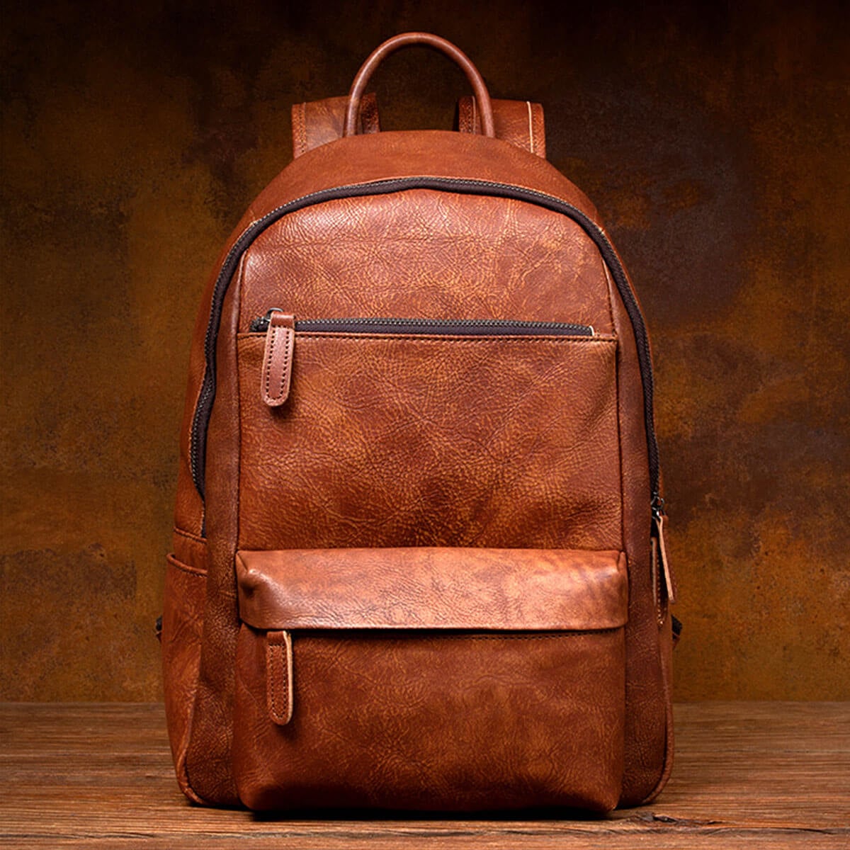 Extra Large Leather Backpack / Full Grain Leather Travel Backpack / College  Backpack for Men and Women. 