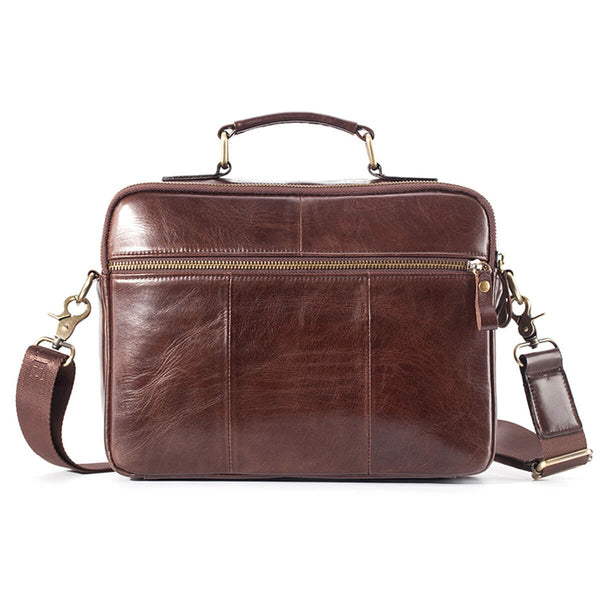 Cowhide Leather Messenger Bag Premium Briefcase