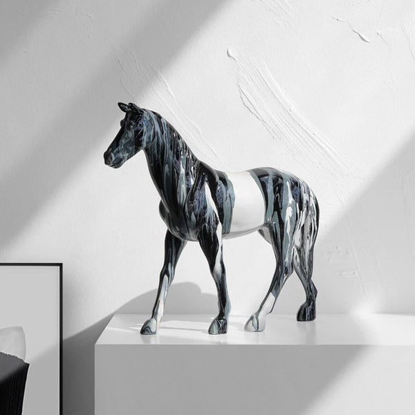 Creative Painted Horse Art Animal Aesthetic Sculpture