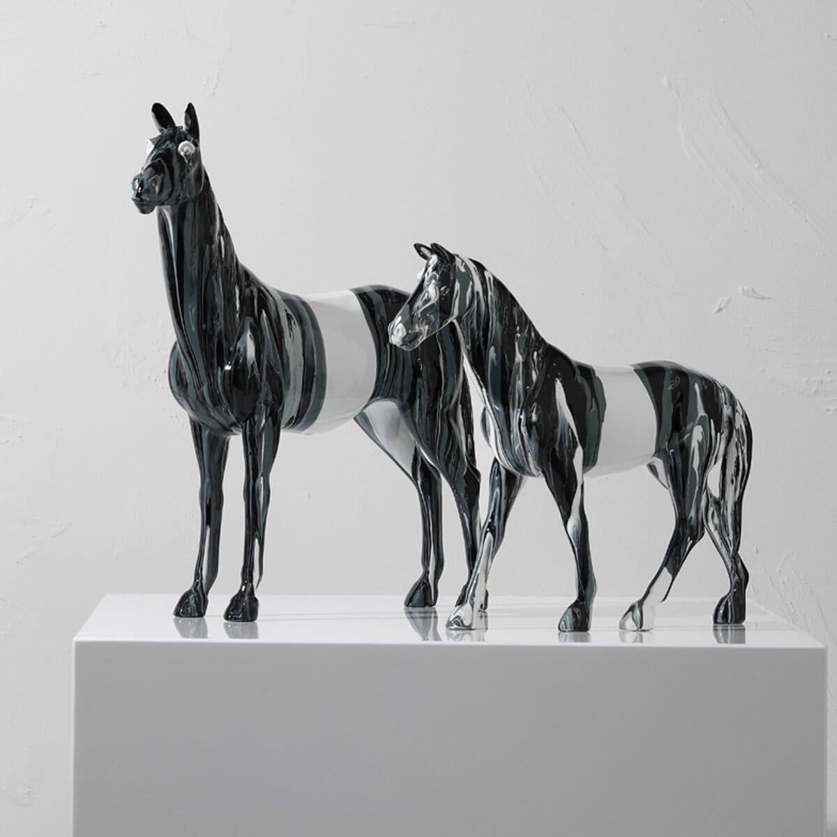 Creative Painted Horse Art Animal Aesthetic Sculpture