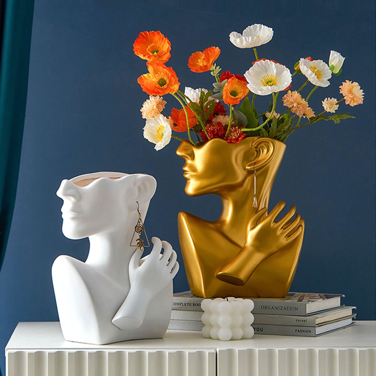 Creative Resin Sculpture Abstract Art Vase Modern Decoration Art