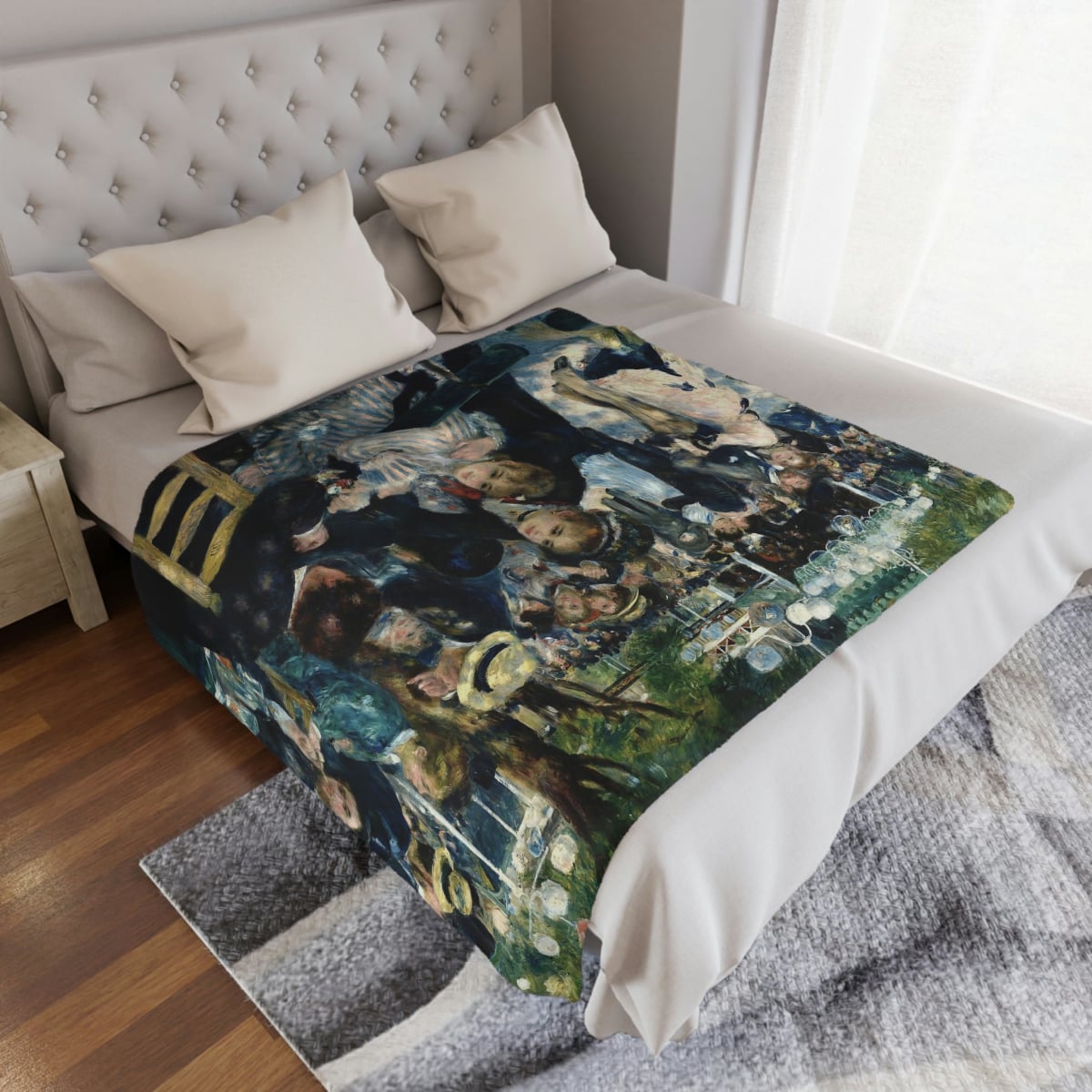 Artistic and comfortable blanket with a timeless masterpiece
