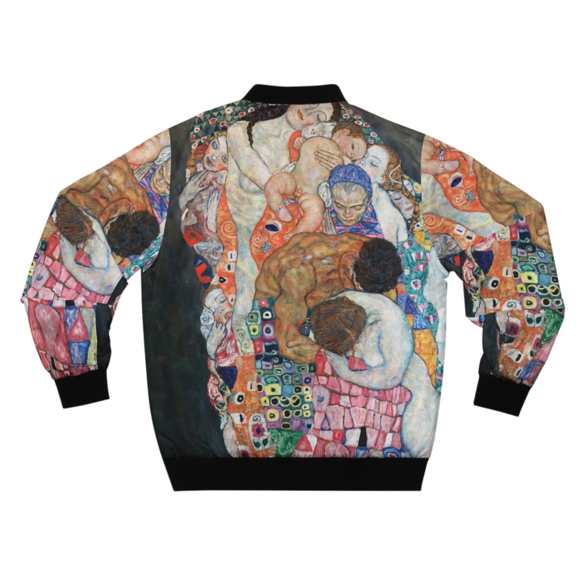 Death and Life by Gustav Klimt Art Bomber Jacket